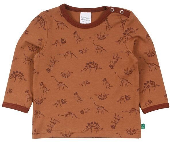 Fred's World by Green Cotton "Green Cotton" Streifen-T-Shirt Dino