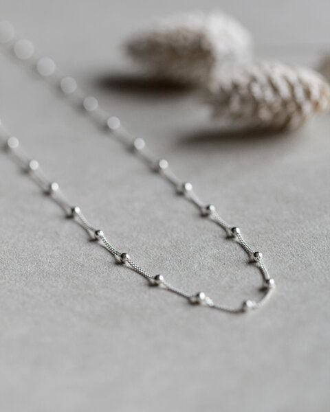 lille mus Kette 'Kugeln' 925 Silber / vergoldet