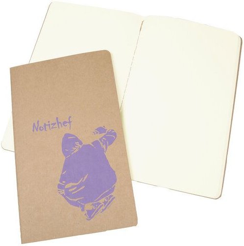 HANDGEDRUCKT "Sprayer" NOTIZBUCH DIN A5 blanko