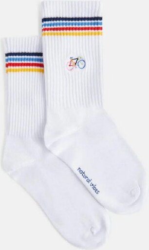 Natural Vibes Fahrrad Tennissocken aus Biobaumwoll-Mix