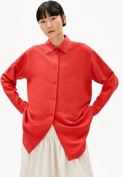 ARMEDANGELS MAALGAA LINO - Damen Bluse aus Leinen-Mix