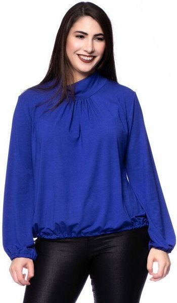 Ingoria LESLY Blusenshirt mit locker fallenden Stehkragen (Uni)