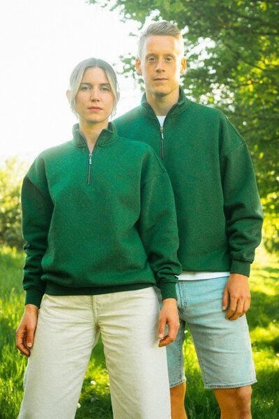 dirts Quarter Zip Sweater Oversized