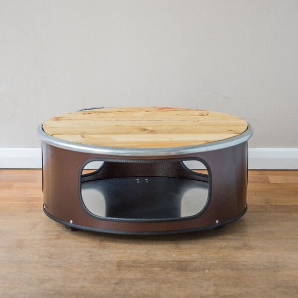 Thumbnail - Lockengelöt Couchtisch aus einem Hamburger Ölfass - Little Bob verschiedene Farben