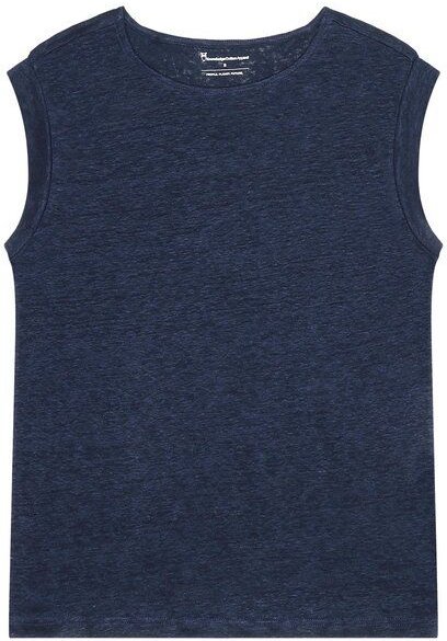 KnowledgeCotton Apparel T-Shirt Loose Fold Up Linen