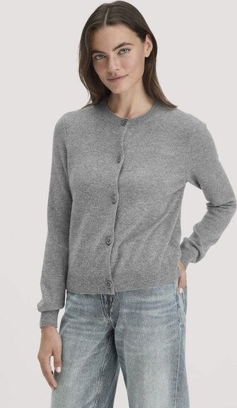 hessnatur Strick Jacke Regular aus Schurwolle mit Kaschmir