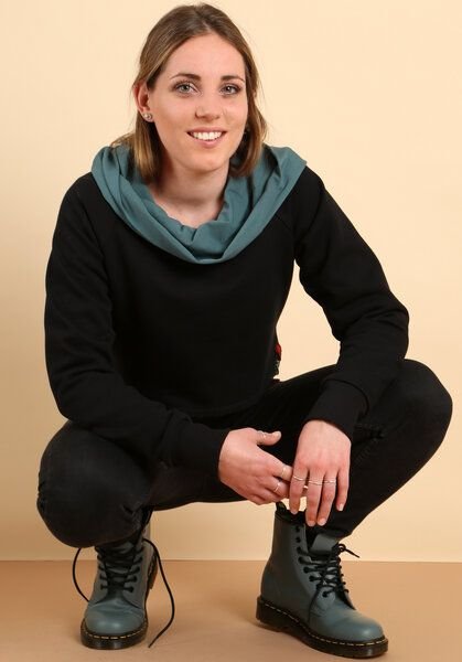 Die rote Zora Damen Kurzsweater aus Bio-Baumwolle