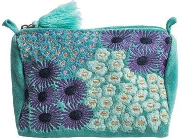 TRANQUILLO Kosmetiktasche / Samttäschchen VELVET BLOSSOMS / VELVET MEADOW (BAG309, BAG310, BAG311, BAG312)