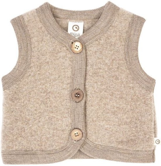 müsli Babyweste aus Merinowolle
