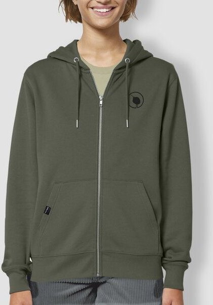 Thumbnail - little kiwi Frau Hoodie, "Kleiner Kiwi", Khaki