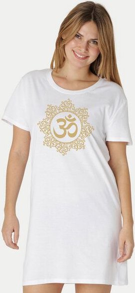 Peaces.bio - handbedruckte Biomode Longshirt Classic Om Damen