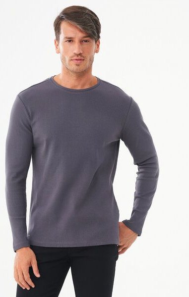 ORGANICATION Geripptes Langarmshirt aus Bio-Baumwolle