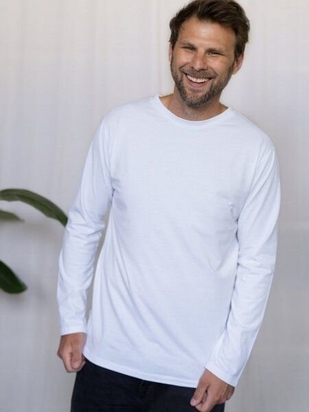 FUXBAU Männer Basic Langarmshirt