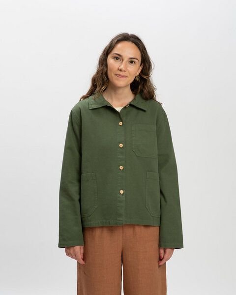 Matona Hemdjacke aus Baumwolle für Frauen / Twill Classic Jacket