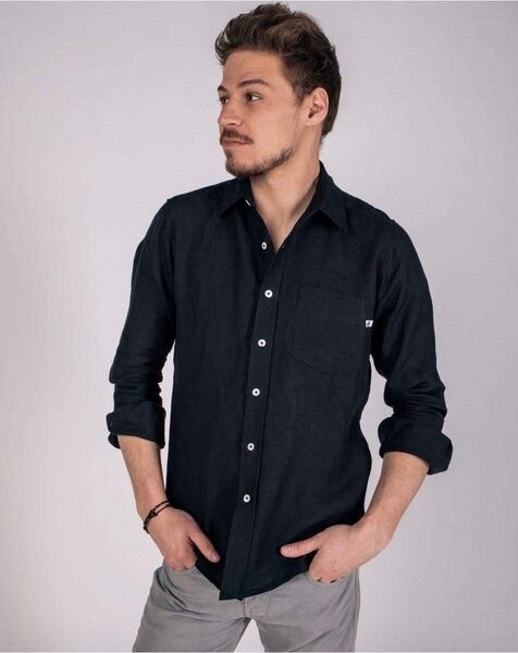 Aatise Leinenhemd Zeus 100% Leinen regular fit, französischer Kragen