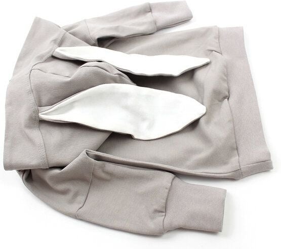 Sternchenwolke BIO Hoodie "Hasenohren" steingrau