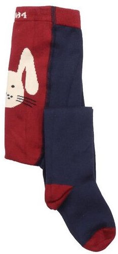 Walkiddy Tiny Rabbits - Rot - Tights Socks
