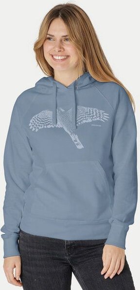 Peaces.bio - handbedruckte Biomode Bio-Hoodie Sperber Damen