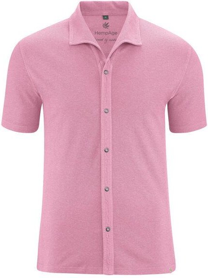 HempAge Jersey Pique Hemd Hanf/Biobaumwolle