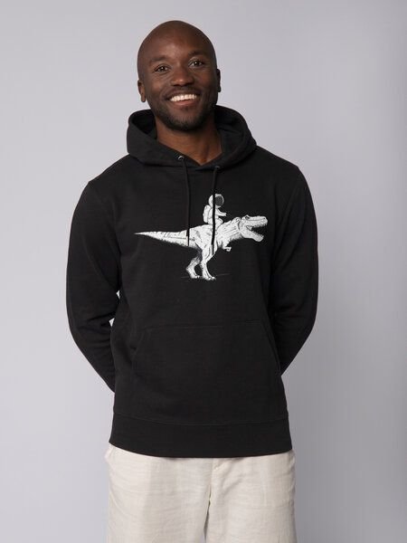 Thumbnail - watapparel Hoodie Unisex Astronaut on T-Rex