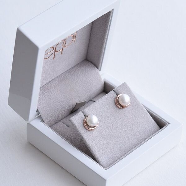 Eppi Perlenohrringe in Silber Lucas