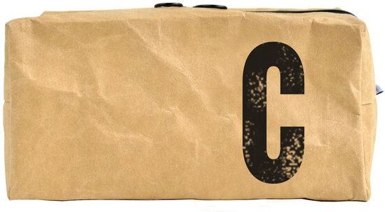 renna deluxe Waschtasche und Kosmetiktasche mit Monogramm, vegan, BRAUN