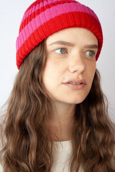 Kiwistories Strickmütze Slim Fit anliegend aus Merino-Wolle Unisex