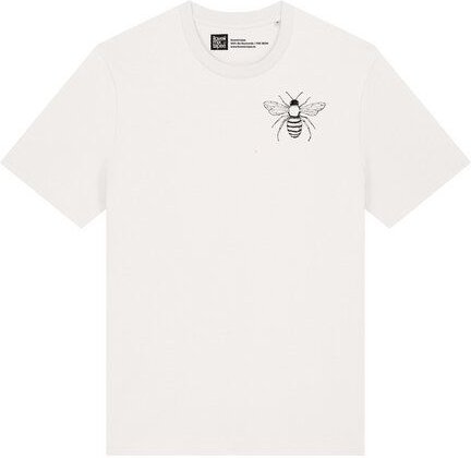 ilovemixtapes T-Shirt mit Bienen-Illustration aus Bio-Baumwolle – handbedruckt & fair