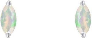 Eppi Minimalistische Silberohrringe mit Opalen Andine