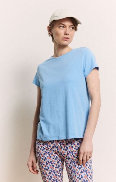 TRANQUILLO Kurzarm Rundhals Jerseyshirt Iiriis GOTS(1010017)