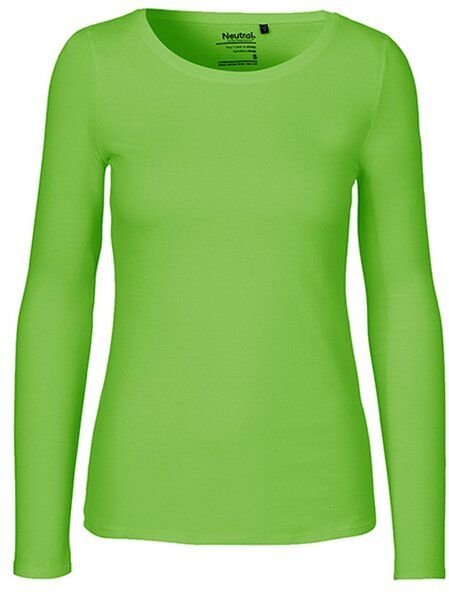 Neutral® Damen Langarm T-Shirt Bio Baumwolle Modern Fit Körpernah geschnitten