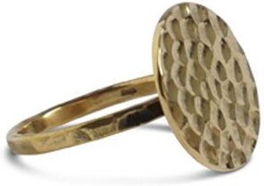 ting goods Ring gehämmert, Messing oder Sterling Silber