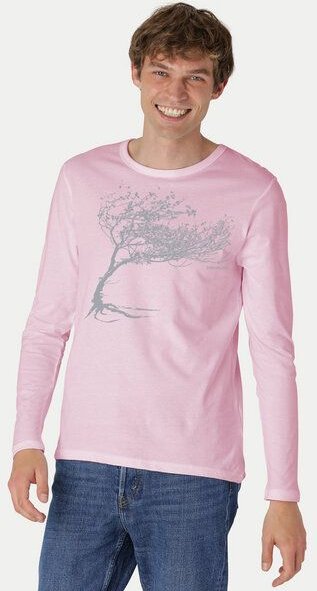 Peaces.bio - handbedruckte Biomode Bio-Herren-Langarmshirt "Windy Tree"
