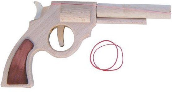 Mitienda Shop Holzpistole Cowboy | Holzspielzeug Revolver