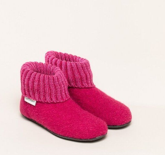 Gottstein Kinder-Hüttenschuh Alpine Boot FE - Kinderhausschuh für Mädchen & Jungen aus 100% Schurwolle