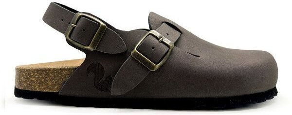 Vegane thies ® Eco Bio Backstrap Clogs aus rec. PET mit Kork-Tieffussbett