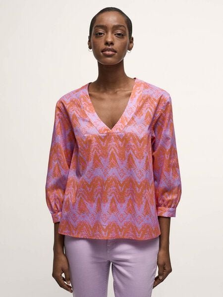 Thumbnail - LANIUS Bluse Print Wild Waves aus Bio-Baumwolle