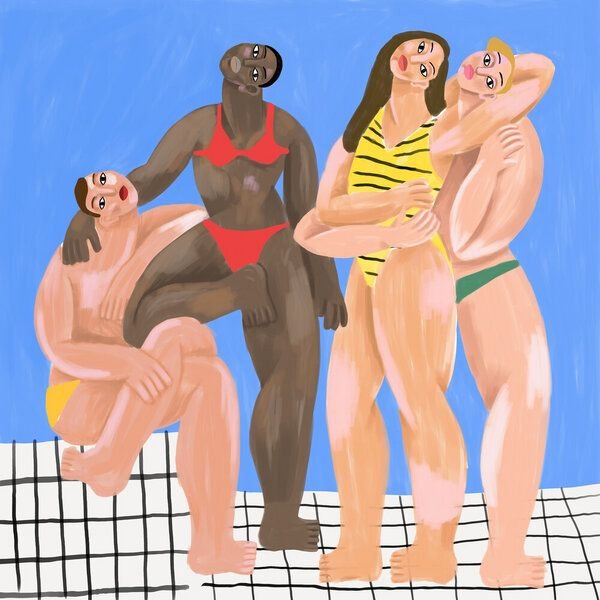 Photocircle Wandbild / Kunstdruck / Poster / Leinwand - La Piscine