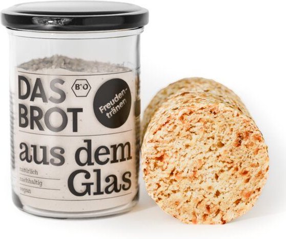 brotstoff Backmischung im Glas "Das Brot aus dem Glas" Bio-Freudentränen