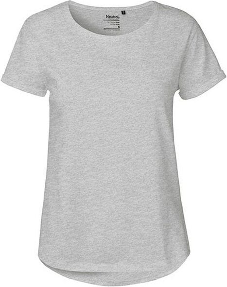 Neutral® Damen Roll Up Sleeve T-Shirt von Neutral Bio Baumwolle Rollärmel