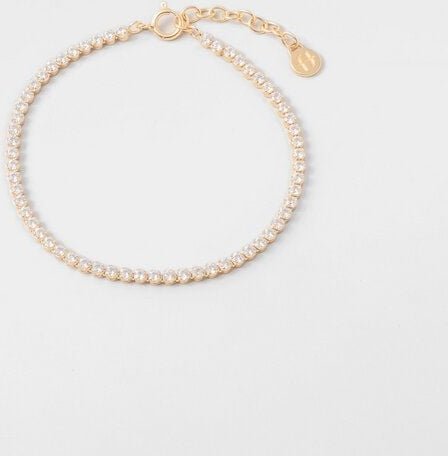 fejn jewelry Armband 'sparkle tennis' mit Zirkonia Steinen