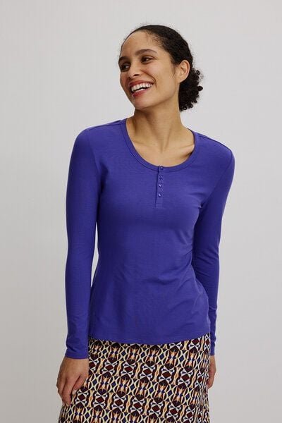 TRANQUILLO Henley-Shirt aus Tencel (W25BAS11)