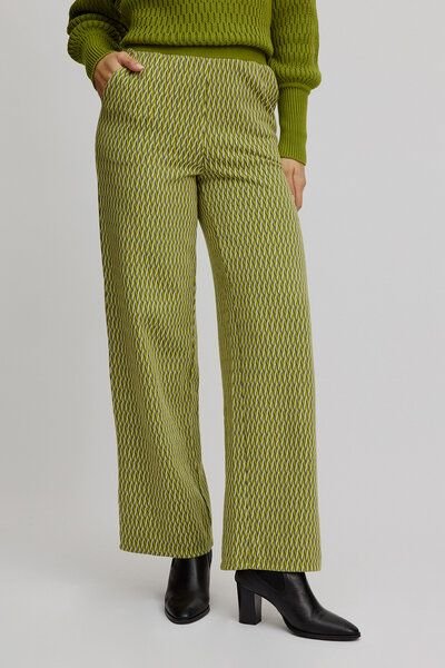 TRANQUILLO Gestrickte Hose im Retro-Look (W25G140)