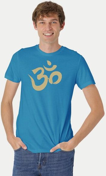 Peaces.bio - handbedruckte Biomode Fit T-Shirt "Om" Herren