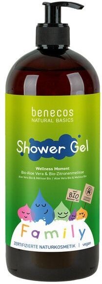 benecos Naturkosmetik - Duschgel - Family Size Bio-Aloe Vera & Bio-Zitronenmelisse