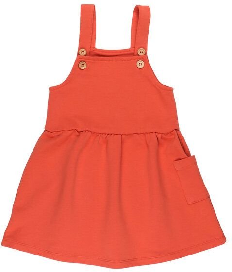 Thumbnail - Öko Langoustine Kleid in Orange - GOTS Zertifizierte Bio-Baumwolle – Walkiddy