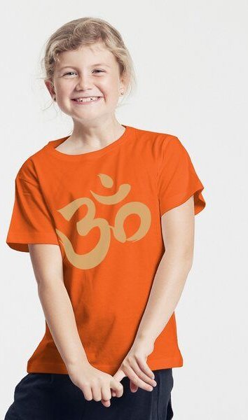 Peaces.bio - handbedruckte Biomode Bio-Kinder T-Shirt Om