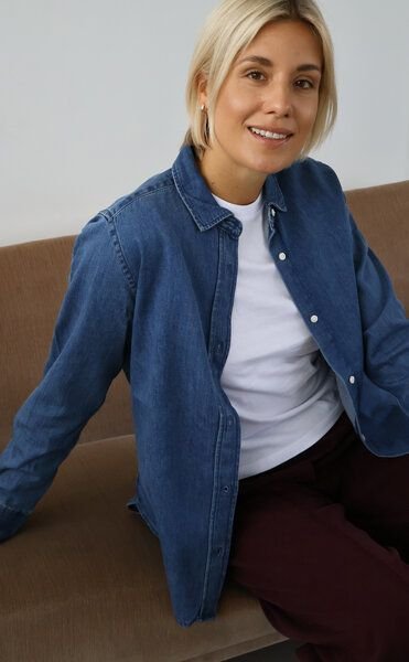 Kultgut Leichtes Jeanshemd - 100% Biobaumwolle & Fair hergestellt / Der Denim- Klassiker