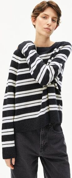 ARMEDANGELS LILIRIAA FINE STRIPES Damen Pullover aus Bio-Woll Mix