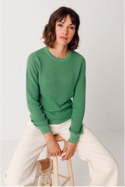 SKFK IRADI leichter Baumwollpullover mit Struktur